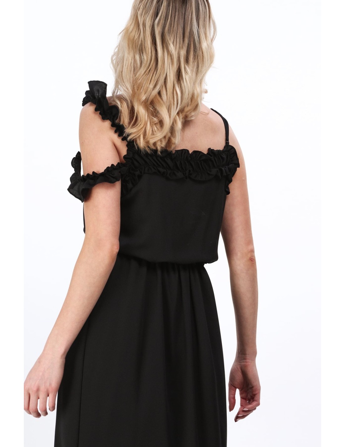 Everyday black strappy dress MP60354 - Online store - Boutique